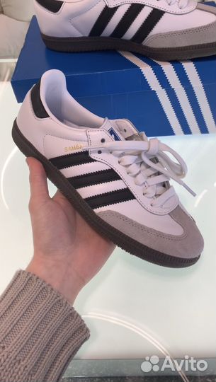 Кроссовки Adidas Samba OG White Gum Оригинал