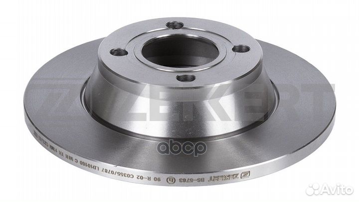 Диск торм. перед. Audi 80 V 91- Coupe II 88