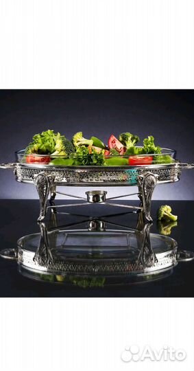 Кастрюля с подогревом 44*25*21, 3л.,овальная