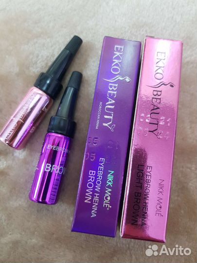 Хна для бровей ekkobeauty