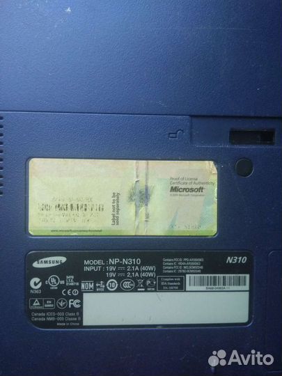 Нетбук samsung N310