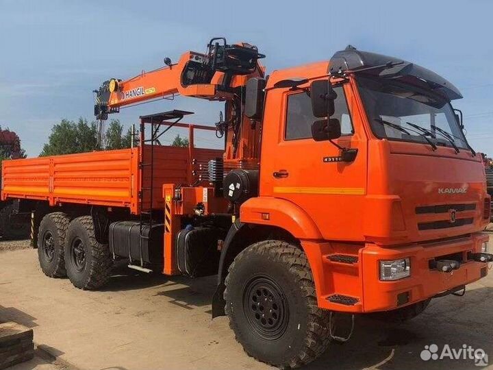 Кран манипулятор стрела 7тонн, борт 10т