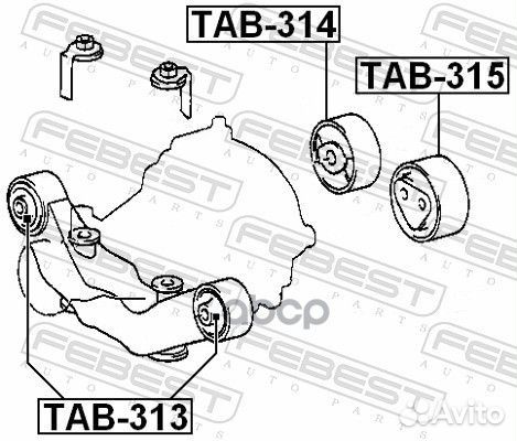 Опора дифференциала TAB-315 Febest