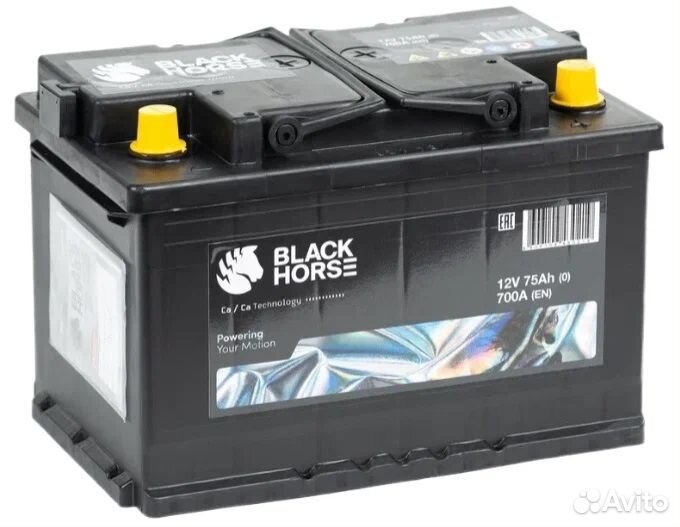 Аккумулятор Black Horse 75Ah 700A Сербия