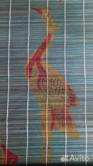 Пано настенное из бамбуковой соломки СССР