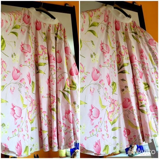 Юбки бохо длинные бренд натуральные ткани