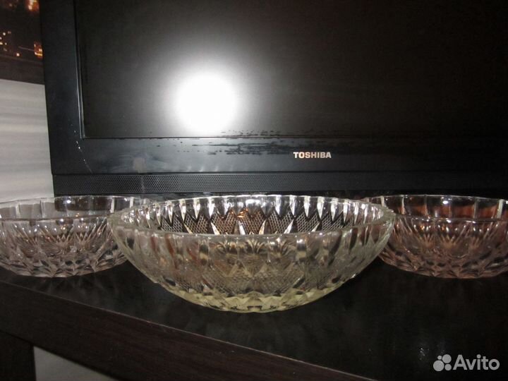 Салатники хрусталь СССР, винтаж