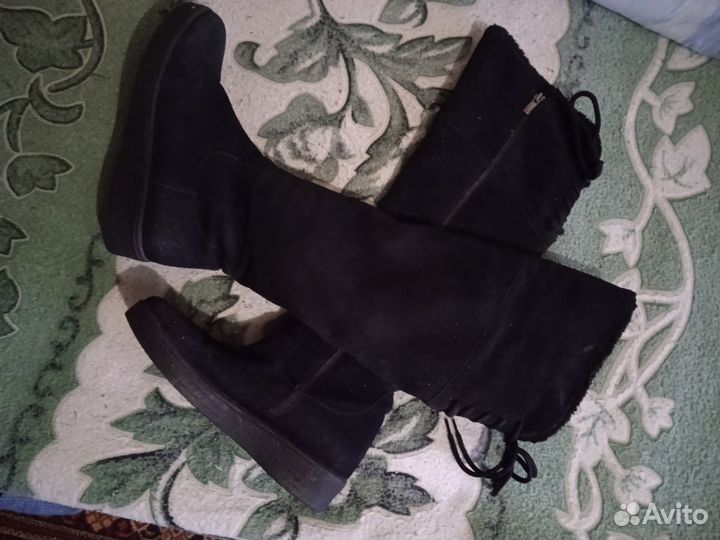 Сапоги зимние 37р. Нат.замша