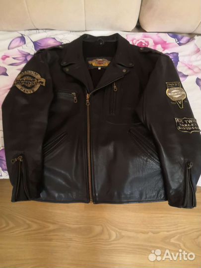 Мотокуртка кожаная мужская
