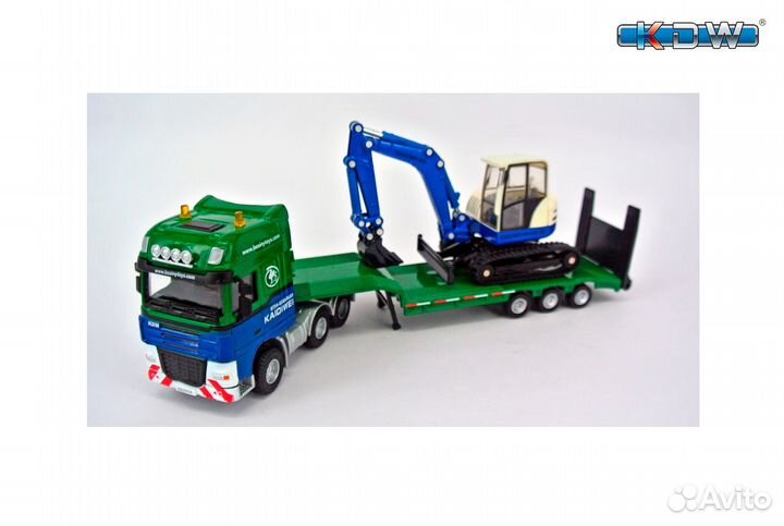 1 50 Модель Автовоз с экскаватором KDW 625038