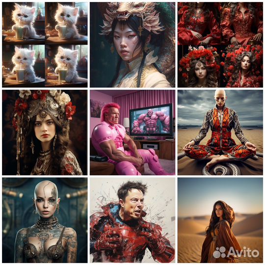 Генерация Арт изображений топ класса MetaGalaxy