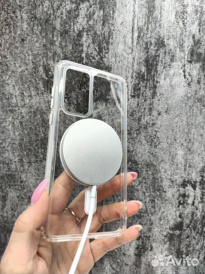 Чехол прозрачный Magsafe Huawei P40 Pro