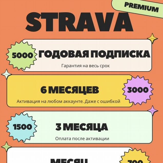 Подписка strava