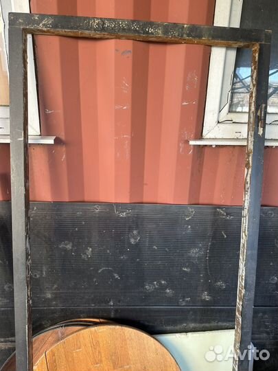 Дверь входная железная бу 87*203