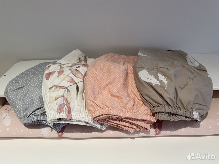 Простынь детская на резинке 75х75 круглая