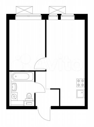 1-к. квартира, 32,5 м², 29/33 эт.