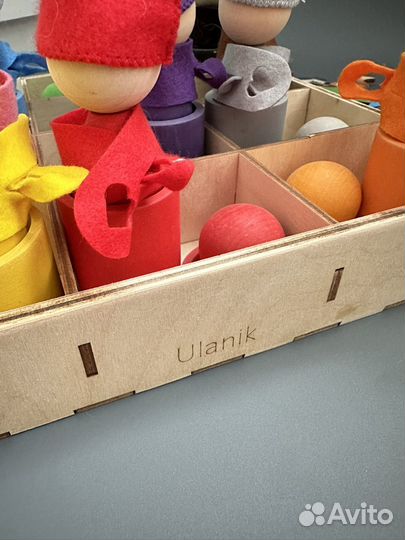 Ulanik деревянные игрушки гномики, мемори, пазл