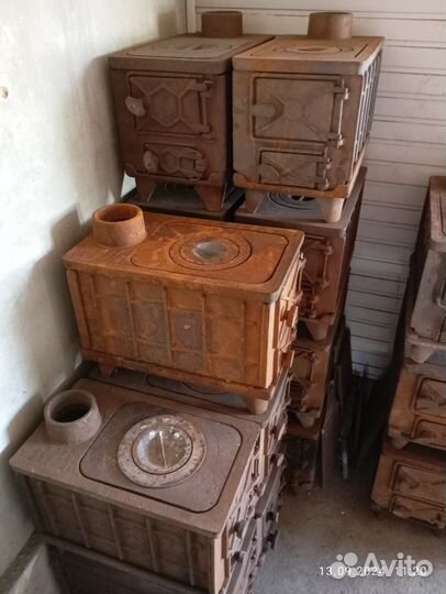 Печь буржуйка чугунная разборная ссс Р