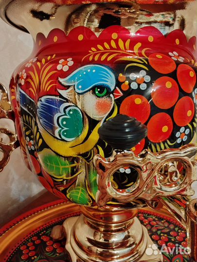 Самовар электрический расписной новый