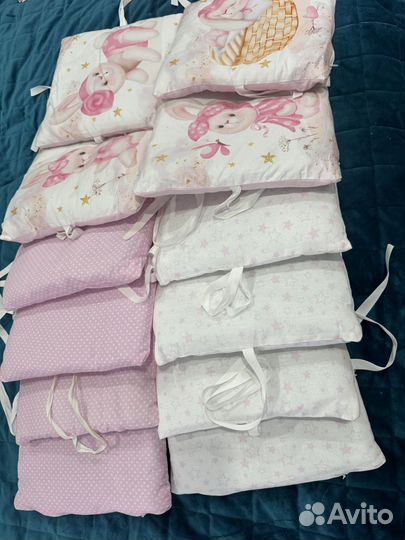 Бортики в детскую кроватку бу