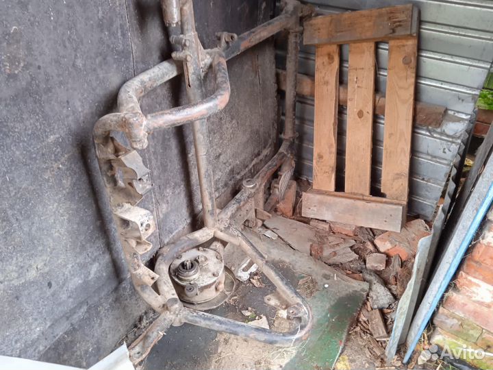 Рама коляски Днепр мт16 с редуктором