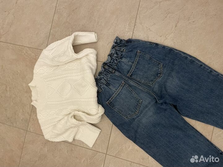 Джинсы кофта
