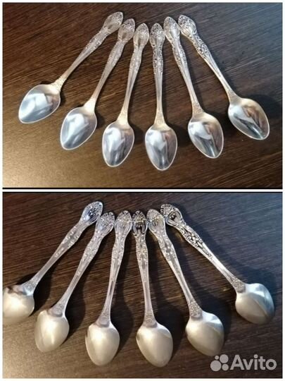 Ложки столовые мнц и чайные зк. По 6 шт