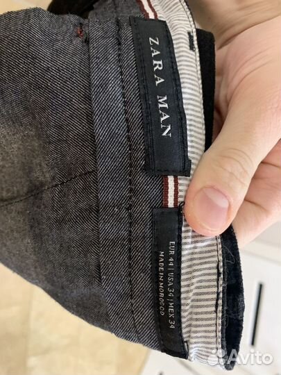Брюки классические zara мужские