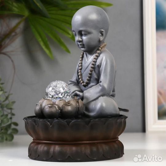 Фонтан настольный полистоун от сети свет 'Маленьки