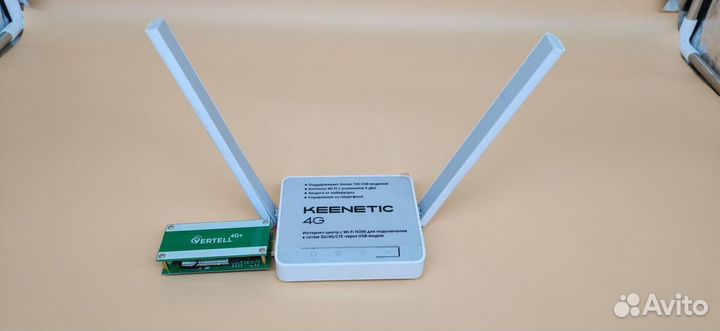 Роутер keenetic 4G + модем 4G cat.9