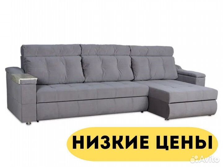 Угловой диван Камертон 3 подушки+валик