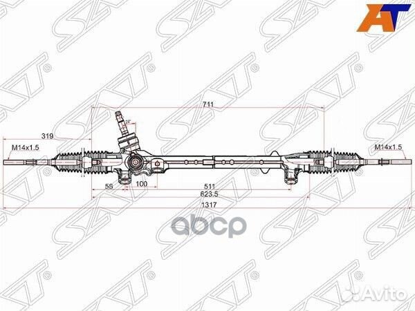 Рейка рулевая mazda CX5 11- LHD ST-KD31-32-110A