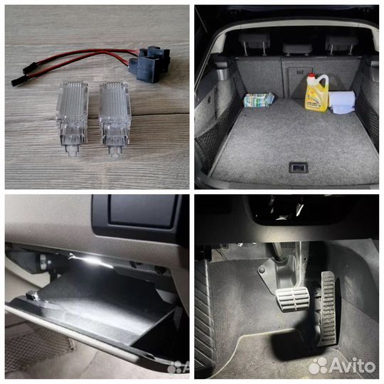 LED подсветка салона на Audi VW Polo Golf Skoda