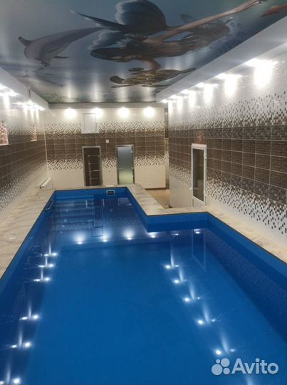 Баня сауна с бассейном