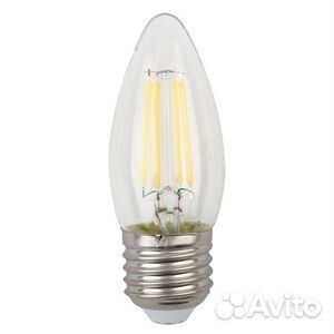 Лампа LED В35- 5w-827-Е27 эра F-LED прозрачный пр