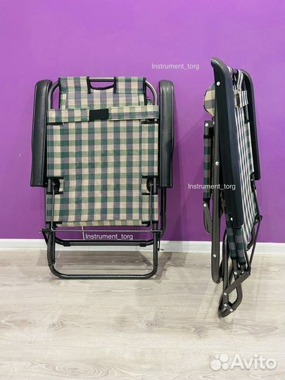 Кресло шезлонг складное. Новые