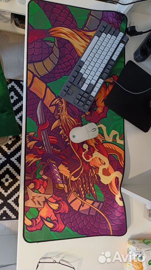 Механическая клавиатура, мышь, коврик