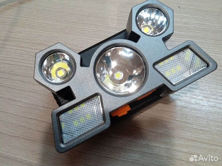 Перезаряжаемый аккумуляторный фонарь налобный