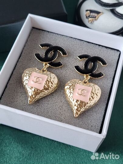 Серьги Chanel LUX качество