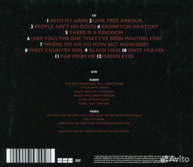 Nick Cave The Boatman's Call CD DVD