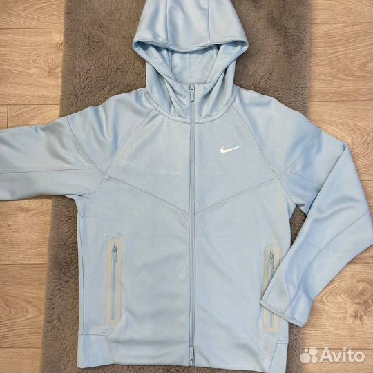 Зип худи Nocta Nike tech голубого цвета