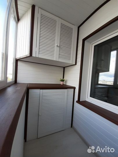 Утепление балконов, обшивка и остекление в Казани