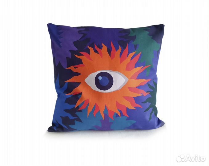 Декоративная наволочка дизайнерская, х/б, 50 см