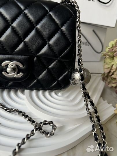 Сумка chanel VIP gift фурнитура серебро