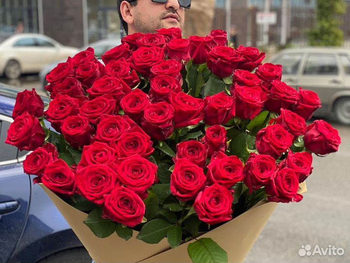 51 роза Букеты Цветы Розы 15 25 45 75 101