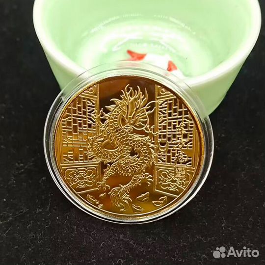 Сувенирная монета 2 шт Зодиакальный Гороскоп метал