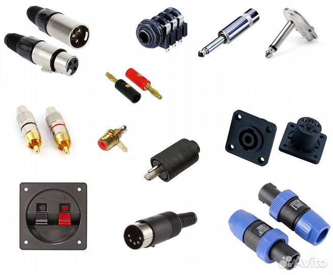 Кабели rca, xlr, aux, джек, спиконы, тюльпаны