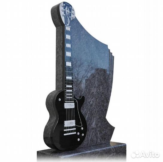 Памятники из карельского гранита Гитара 1