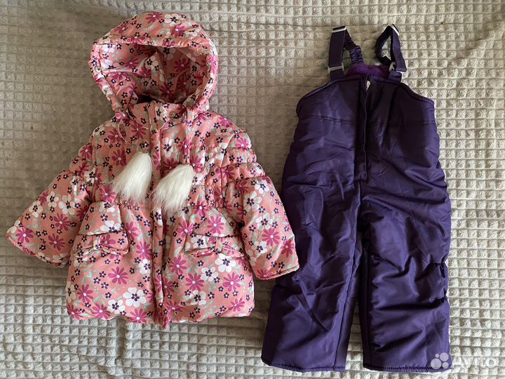 Зимний костюм для девочки 80 86