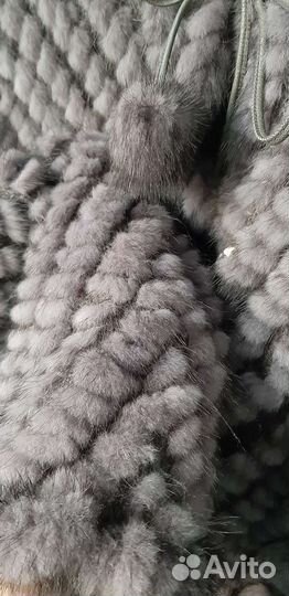 Кардиган с мехом норки